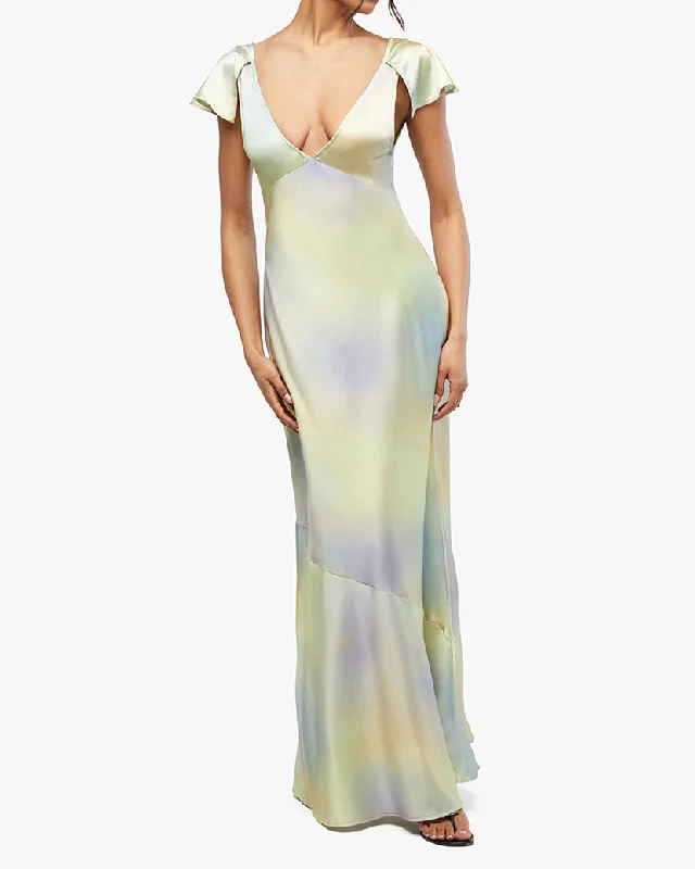 Lace Midi Slip Dress Blue Lace Dress