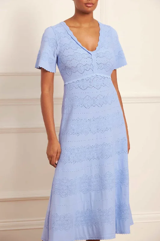 Lace Knit Gown Classic Lace Dress
