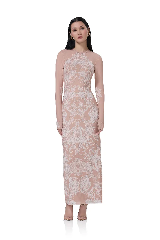 Didi Dress - Almond Lace Sexy Lace Gown
