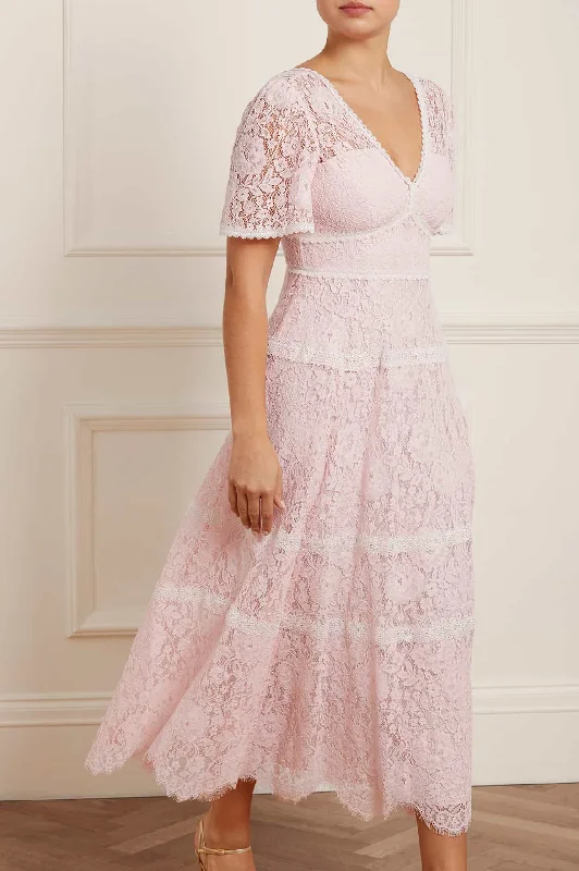 Lace Primrose Ankle Gown Romantic Lace Dress