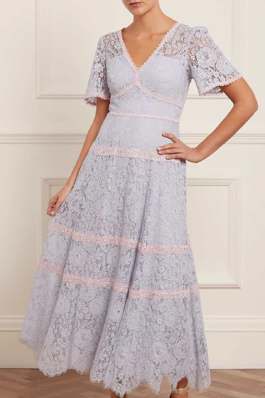Lace Primrose Ankle Gown Lace Party Dress