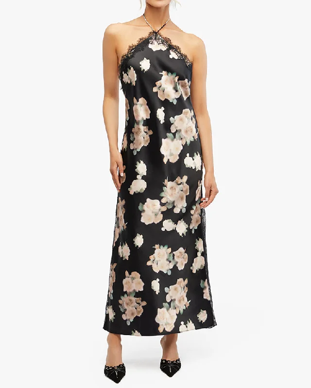 Lace Halter Maxi Dress Lace Dress Shine