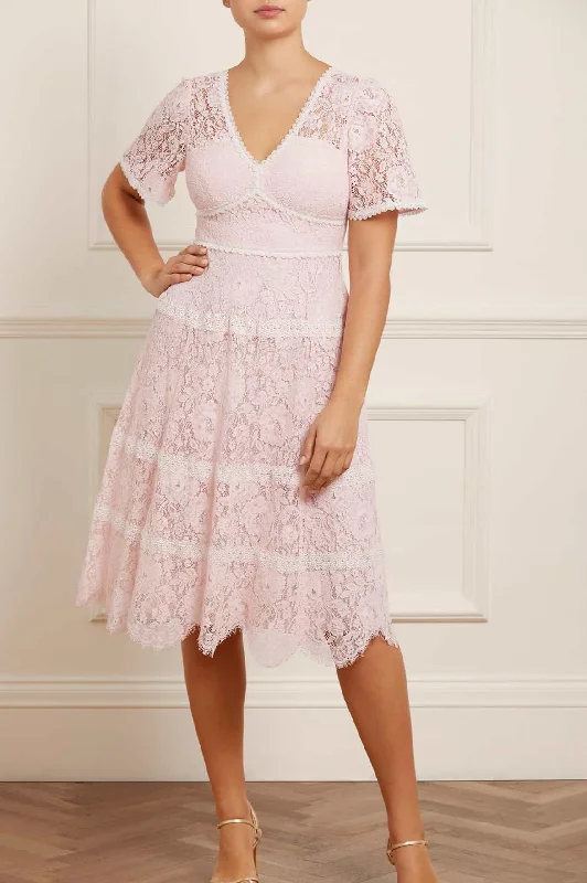 Lace Primrose Midi Dress Lace A-line Dress