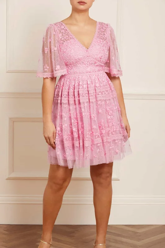 Sweetheart Lace Mini Dress Lace Dress Deep V