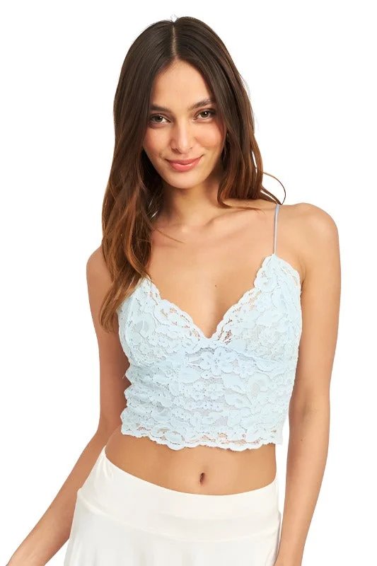 Lace Cami Bralette Top Sleeveless Lace Dress