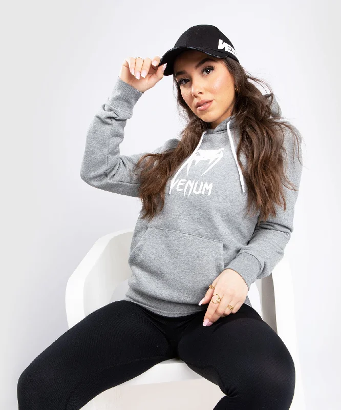 Venum Classic Hoodie - For Women - Light Heather Grey Zip-up Hoodie for Women