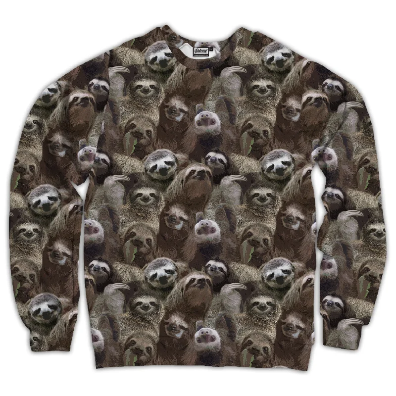 Sloth Pattern Unisex Sweatshirt Hoodie Sweatshirt Trend