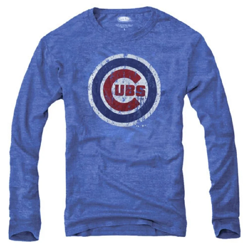 Chicago Cubs Women's Surge Crew Neck Pullover Sweatshirt - Blue Hoodie Sweatshirt Chic Chicago Cubs Women's Surge Crew Neck Pullover Sweatshirt - Blue Hoodie Sweatshirt Chic