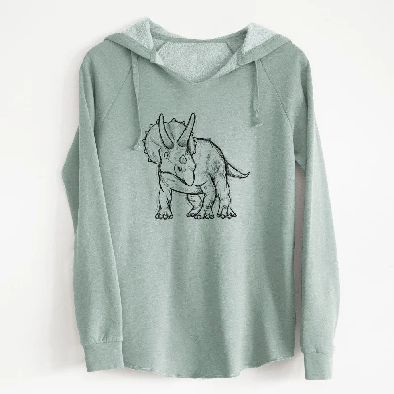 Triceratops Horridus - Cali Wave Hooded Sweatshirt Relaxed Sweatshirt Look