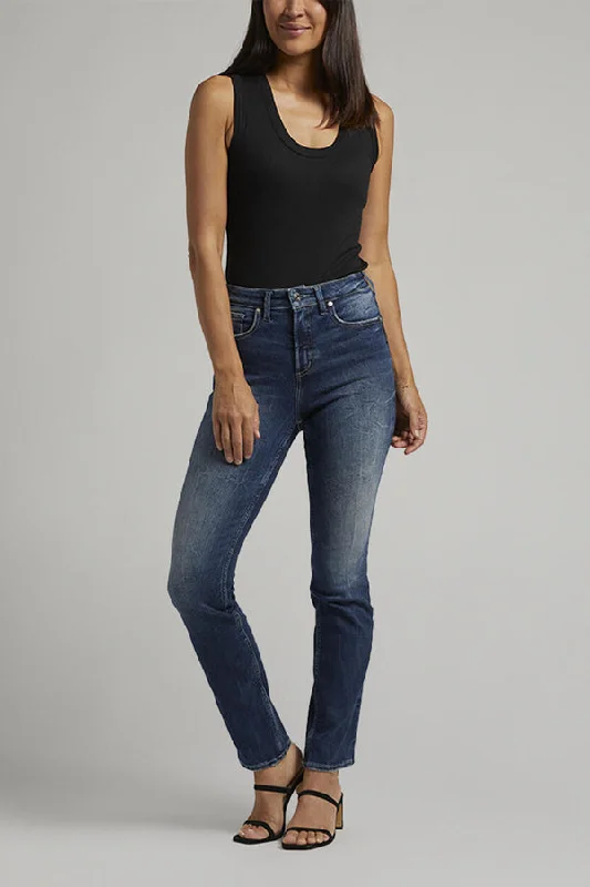Silver Infinite Fit Straight Jeans