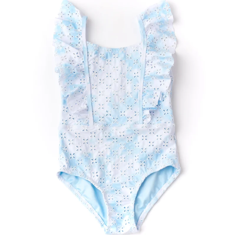 Eyelet Ruffle Swimsuit