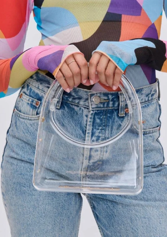 Selina Clear Box Acrylic Purse (Clear)