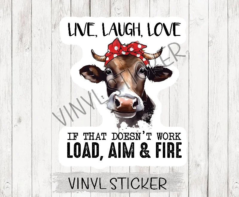 Load Aim Fire Sticker