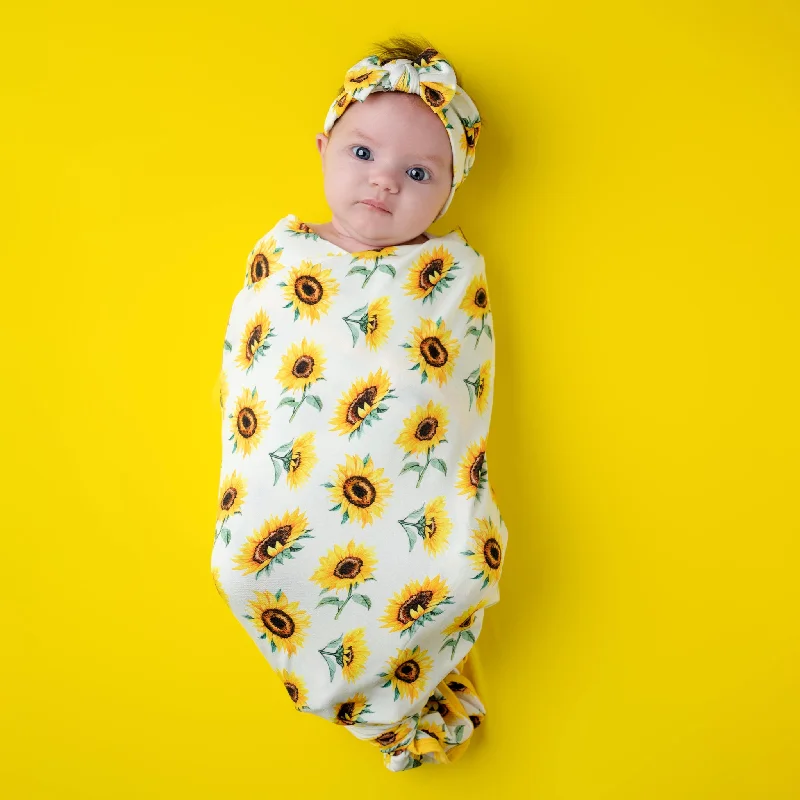 Sunflowers | Bamboo Swaddle Blanket