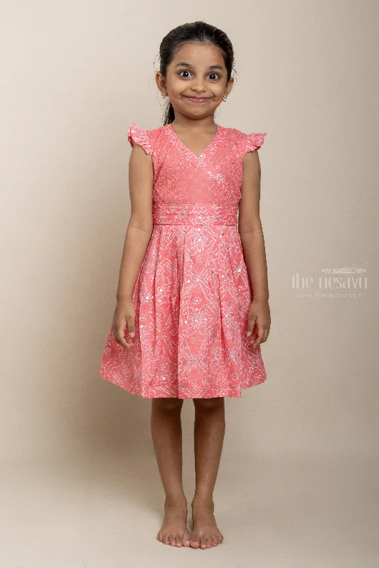Pink Blast - Fashion Frock With Bandani Inspired Designs