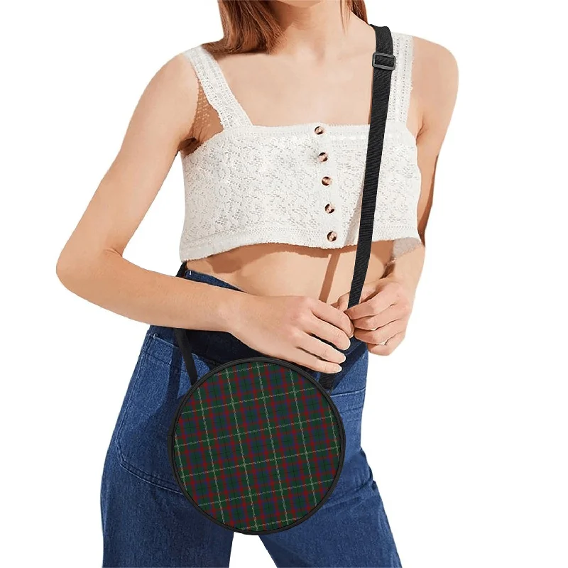 Mayo County Ireland Tartan Round Satchel Bags