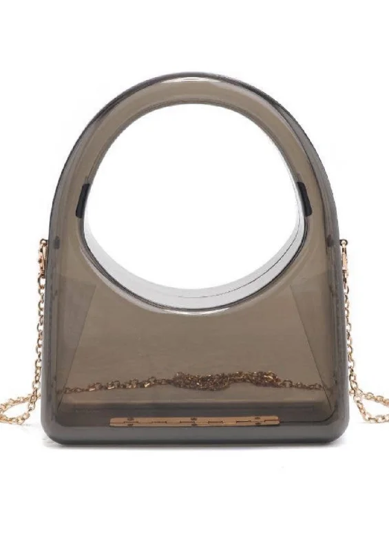 Selina Acrylic Box Purse (Smoke)