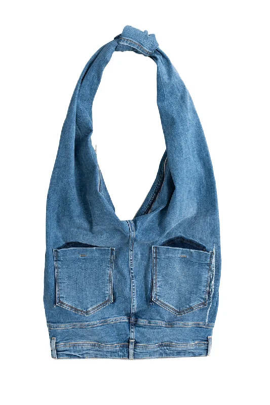 Zip it Around Denim Purse
