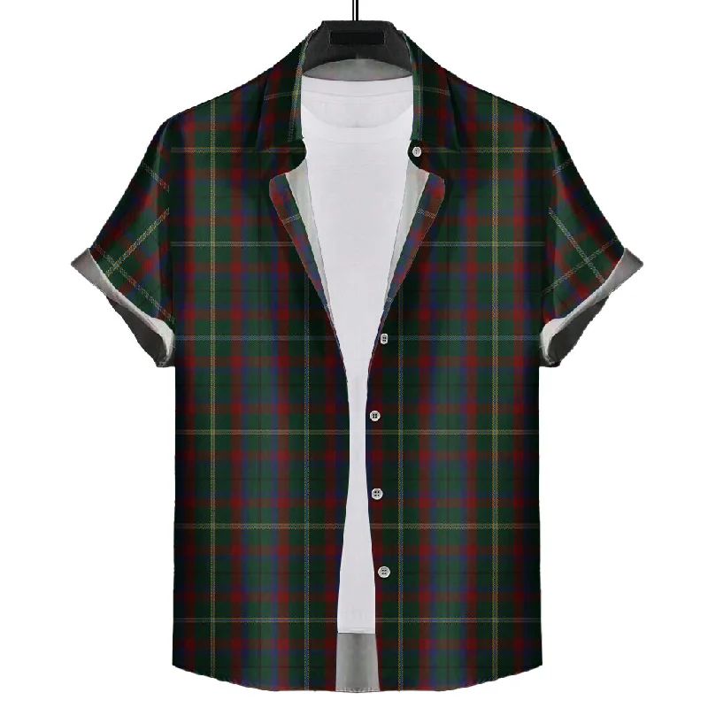 Mayo County Ireland Tartan Short Sleeve Button Down Shirt