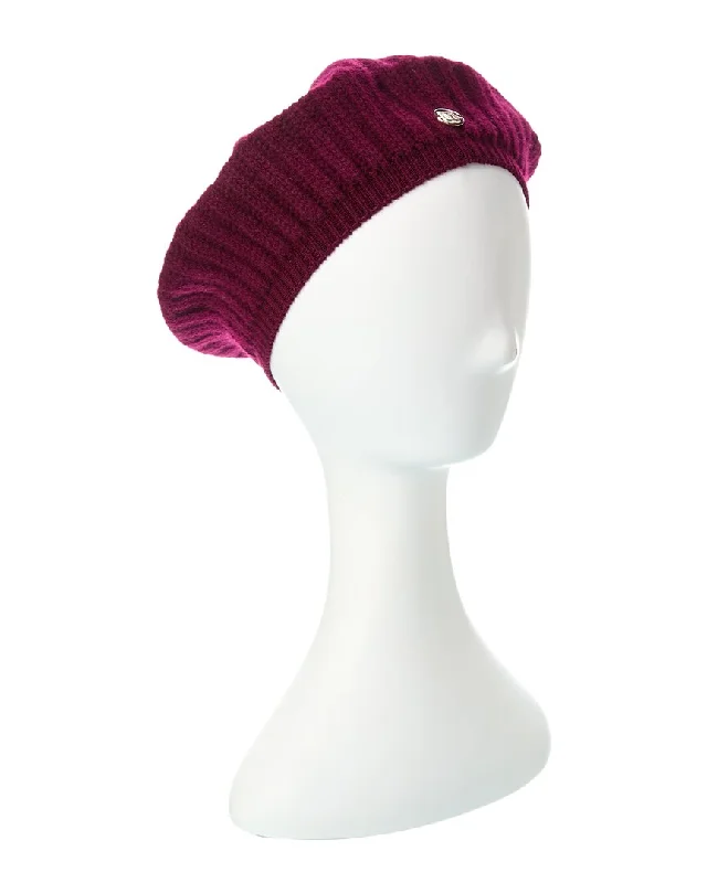 Bruno Magli Full Cardigan Rib Stitch Cashmere Beret Best sweaters for work