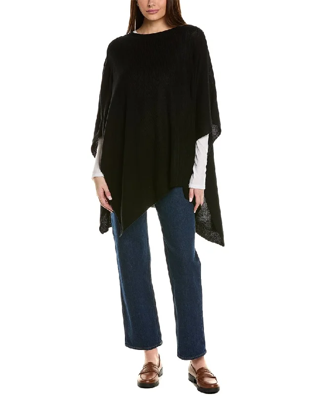 Bruno Magli Wool & Cashmere-Blend Poncho Cotton sweaters