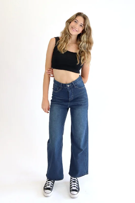 Mid Rise dad jeans in mid vintage blue Formal unclassified skirts