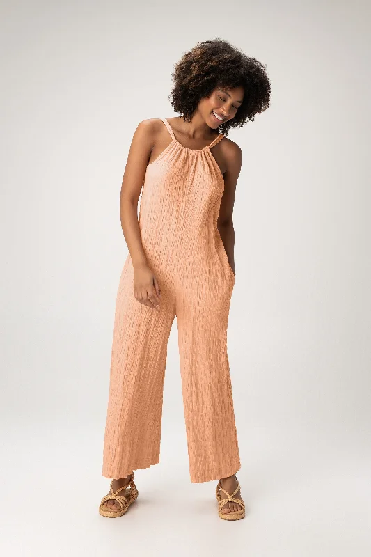 Seaside Crop Jumpsuit Bright color unclassified skirts