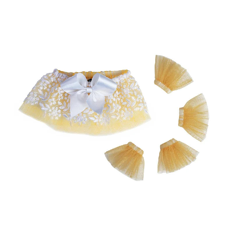 Yellow Neck Tutu Velvet unclassified skirts