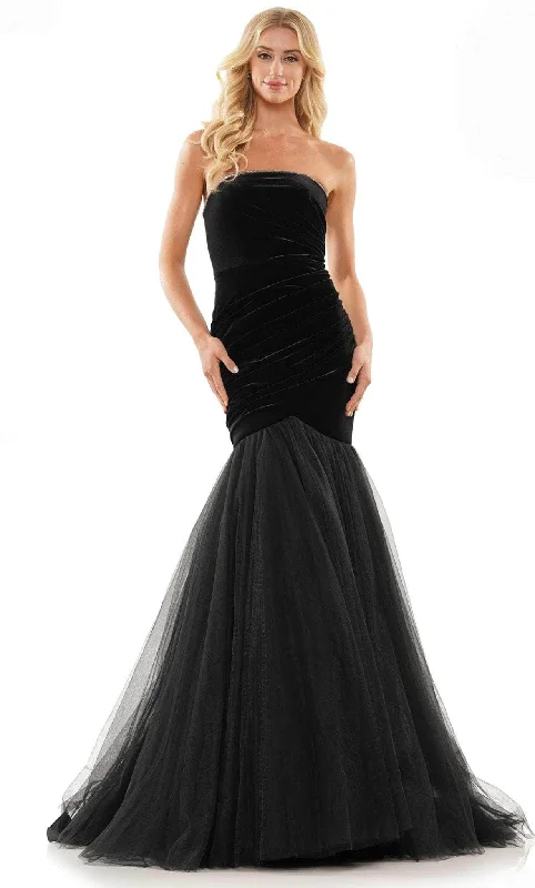 Colors Dress 2886 - Strapless Ruched Prom Gown Men's party outfits
