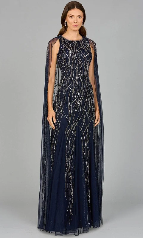 Lara Dresses 29093 - Beaded Long Cape Evening Dress Best party dresses for petites