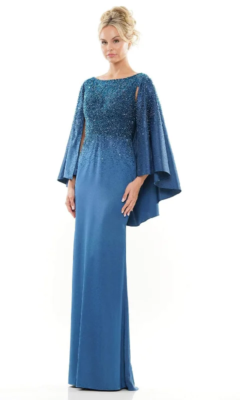 Rina di Montella RD2989 - Cape Sleeve Bateau Formal Gown Trendy party dresses under $50 Rina di Montella RD2989 - Cape Sleeve Bateau Formal Gown Trendy party dresses under $50