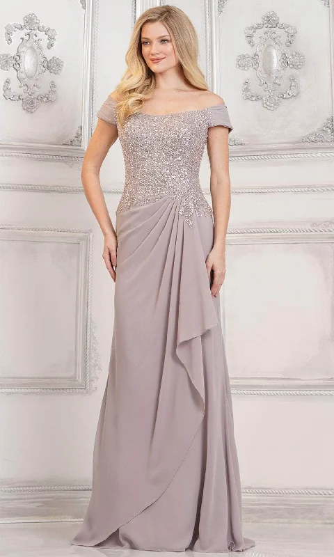 Rina di Montella RD3128 - Cap Sleeve Beaded Top Formal Gown Discounted party dresses Rina di Montella RD3128 - Cap Sleeve Beaded Top Formal Gown Discounted party dresses