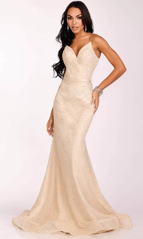 Terani Couture 231P0038 - Foliage Mermaid Prom Gown Revolve party dresses