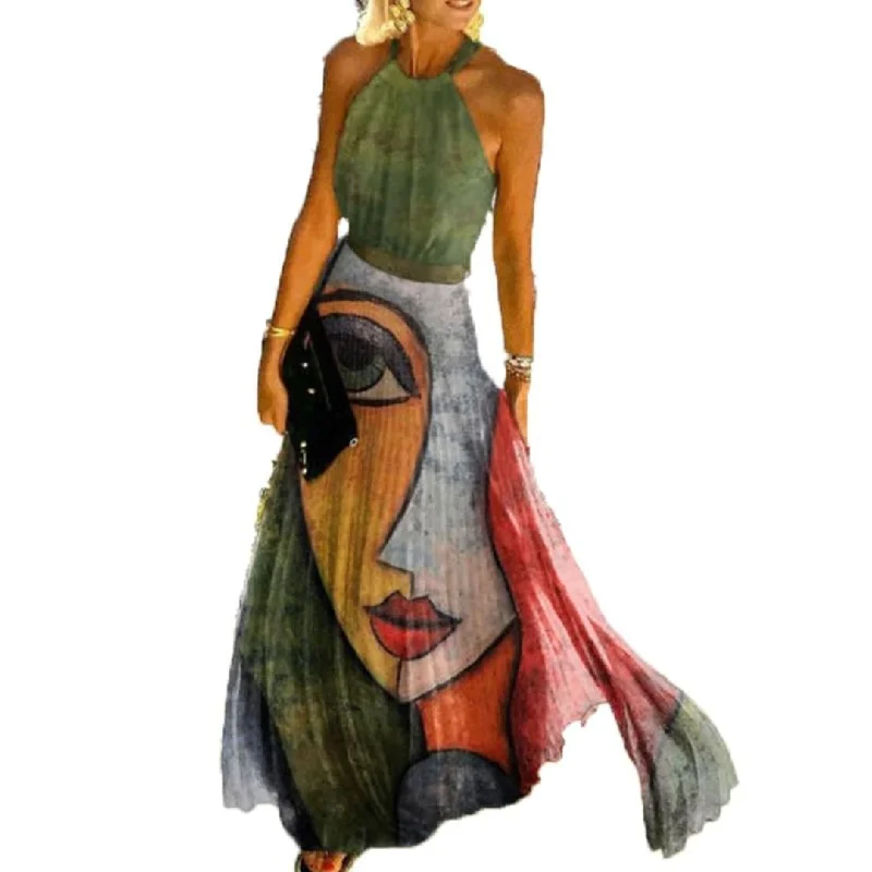 MANY FACES Off-Shoulder Long Summer Dress Best value maxi dresses