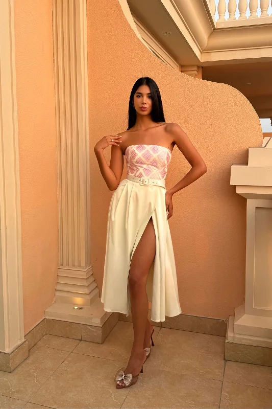 Wrap Belted Midi Dress Summer midi dresses