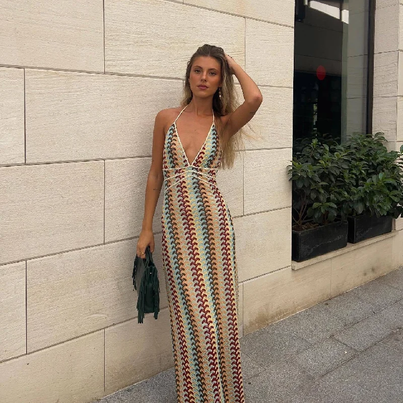 Chicdearshop birthday outfit Women's 2024 Summer New Style Crocheted Floral Strap Dress Long floral dresses Chicdearshop birthday outfit Women's 2024 Summer New Style Crocheted Floral Strap Dress Long floral dresses