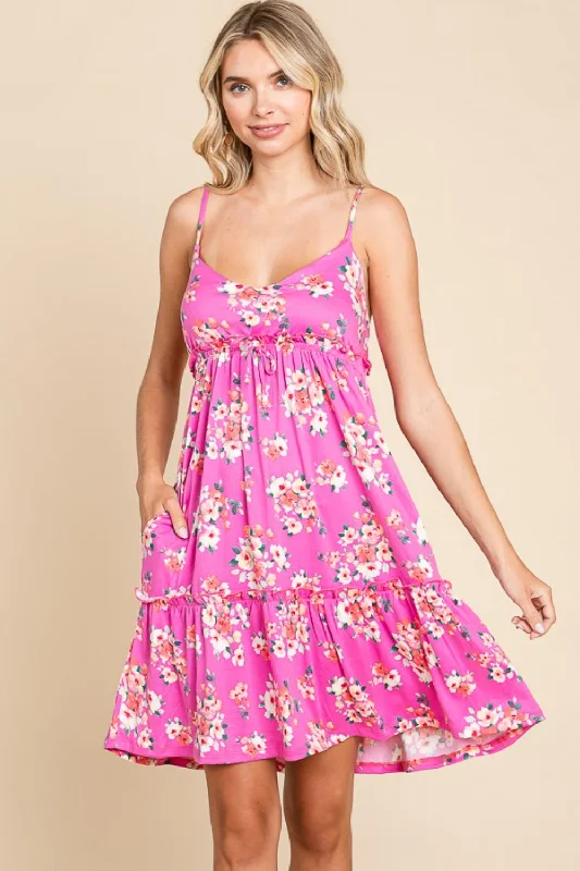 Blue Zone Planet | Culture Code Full Size Floral Ruffled Cami Dress Hot new arrivals in floral dresses Blue Zone Planet | Culture Code Full Size Floral Ruffled Cami Dress Hot new arrivals in floral dresses