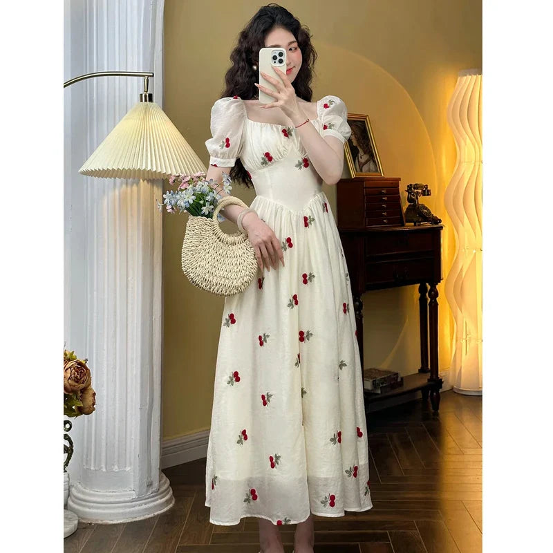 Chicdear Summer Women Fashion New Elegant Floral Dress Vintage Casual Chic A-Line Party Birthday Clothes Female Prom Vestidos Long Robe Cotton floral dresses Chicdear Summer Women Fashion New Elegant Floral Dress Vintage Casual Chic A-Line Party Birthday Clothes Female Prom Vestidos Long Robe Cotton floral dresses