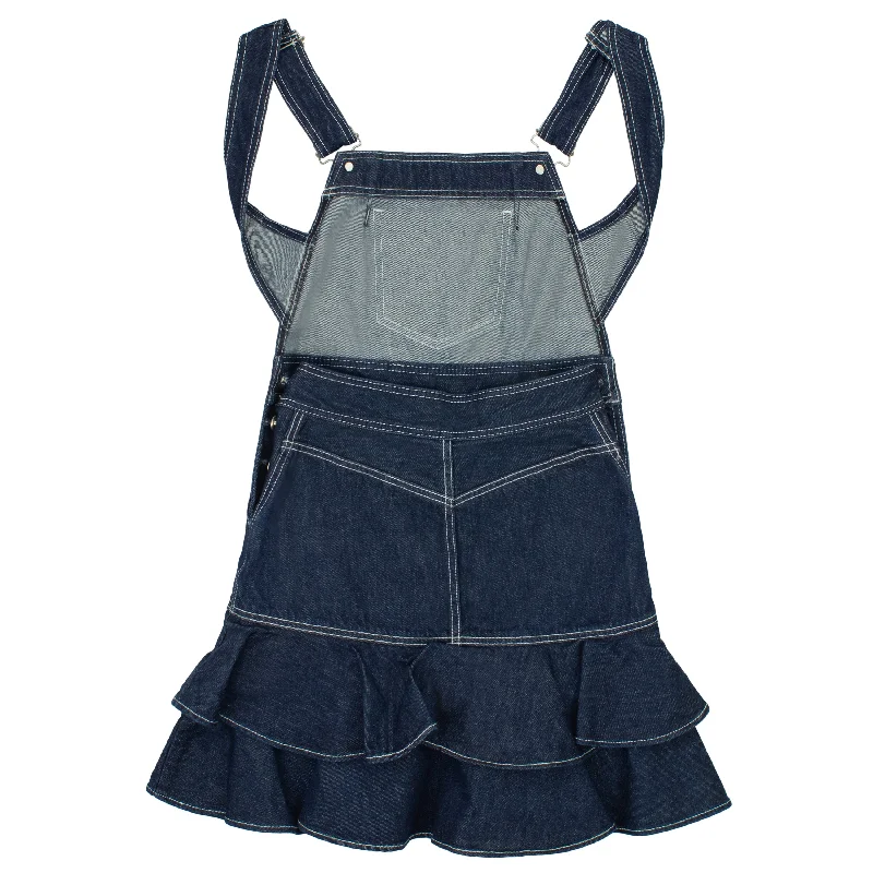 DARK INDIGO SUSPENDER MINI DRESS Mini Skirt Outfit
