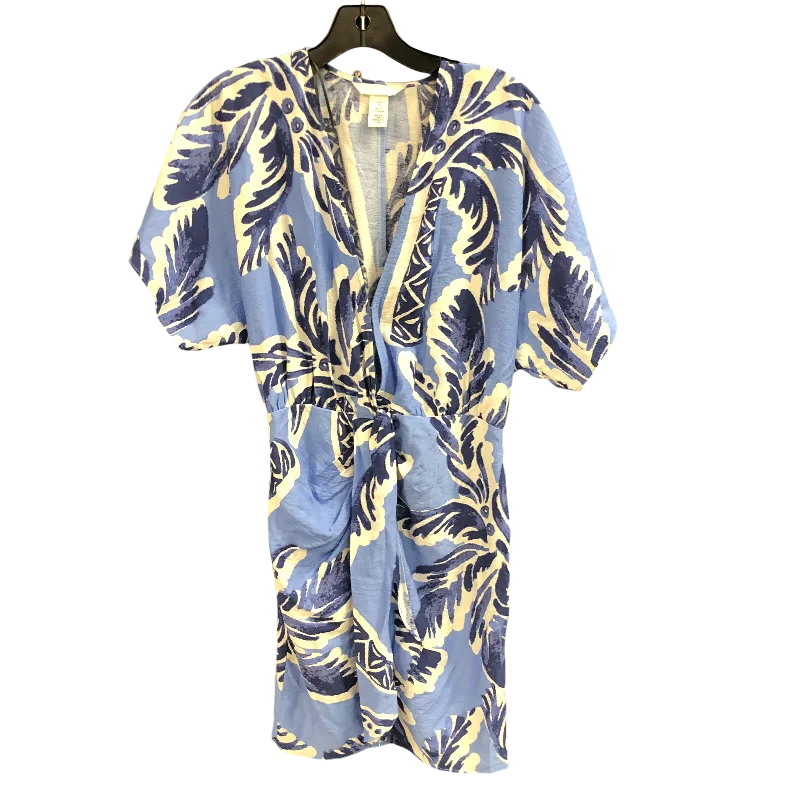 Dress Casual Short By H&m In Blue, Size: S Skirt with Buttons