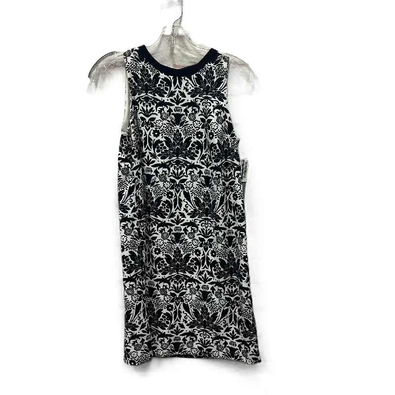 Dress Casual Short By Loft In Blue & White, Size: Sp Ripped Denim Skirt