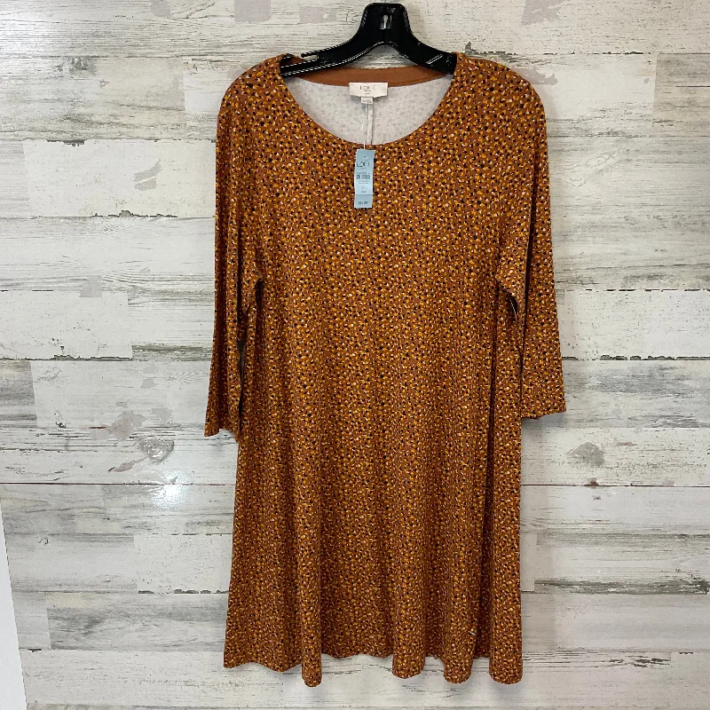 Dress Casual Short By Loft In Brown, Size: Lp Pleated Mini Skirt
