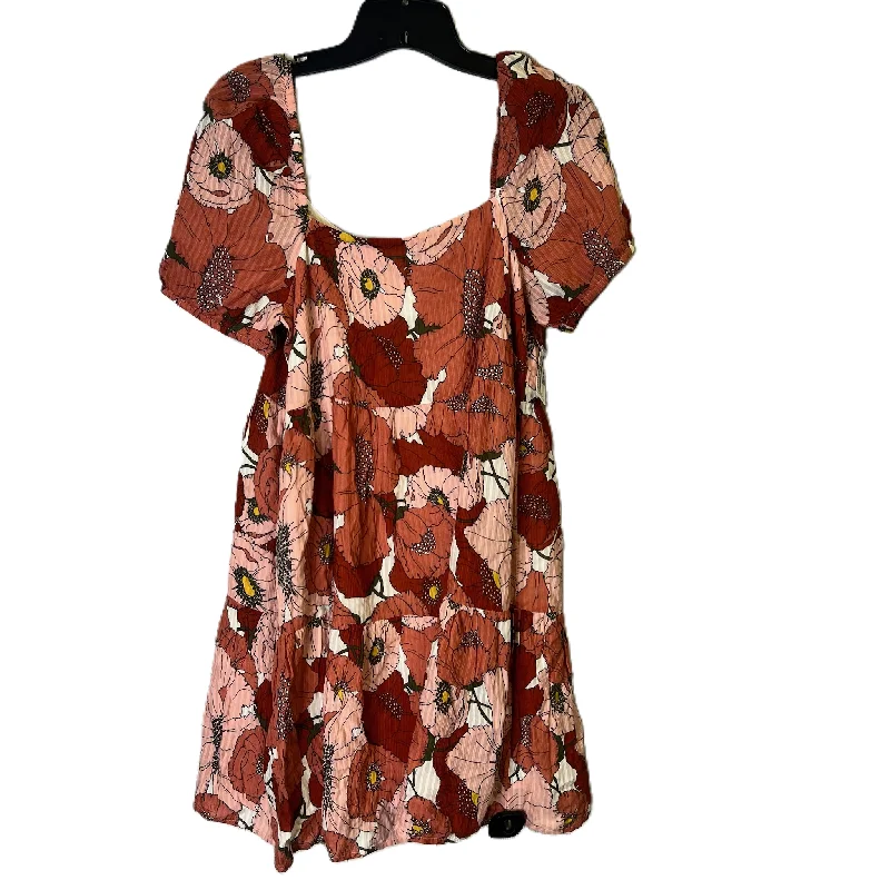 Dress Casual Short By Loft In Red, Size: 4 Printed Mini Skirt