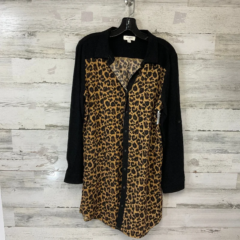 Dress Casual Short By Umgee In Black & Brown, Size: S Boho Mini Skirt