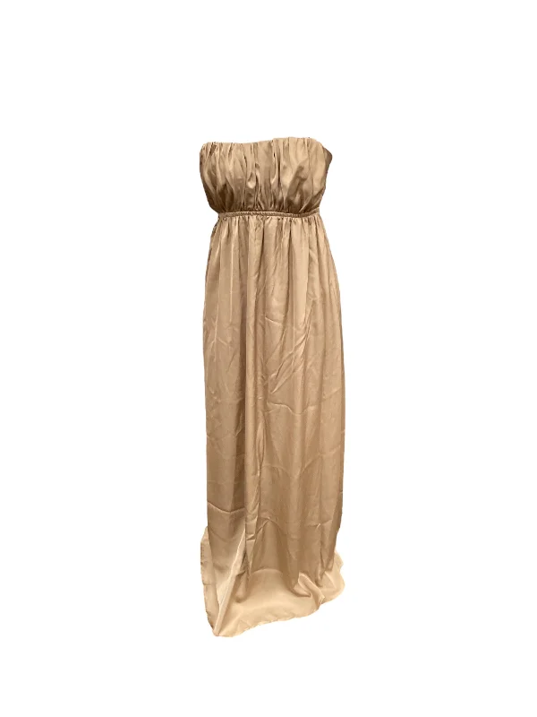 Brown Dress Casual Maxi Mustard Seed, Size M Trendy Maxi Skirt