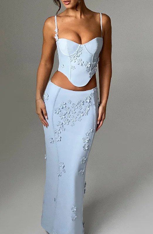 Dalary Maxi Skirt - Blue Boho Maxi Skirt