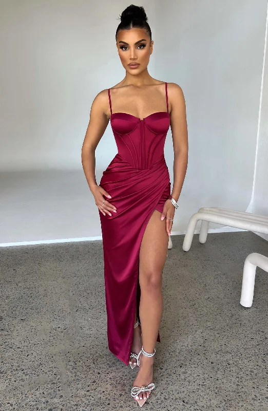 Despina Maxi Dress - Wine Maxi Skirt Chic