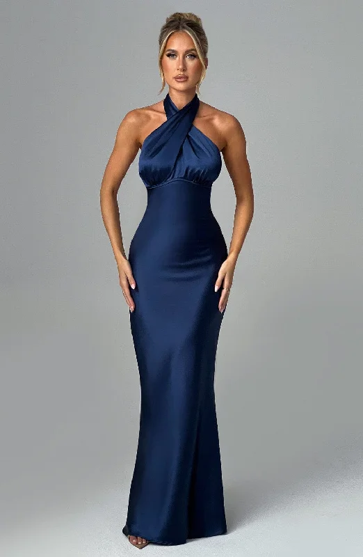 Dimitra Maxi Dress - Navy Maxi Skirt Fashion