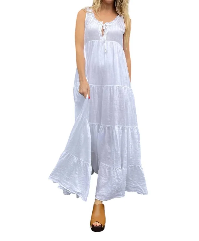 Lily Long Dress In White Maxi Skirt Trendy