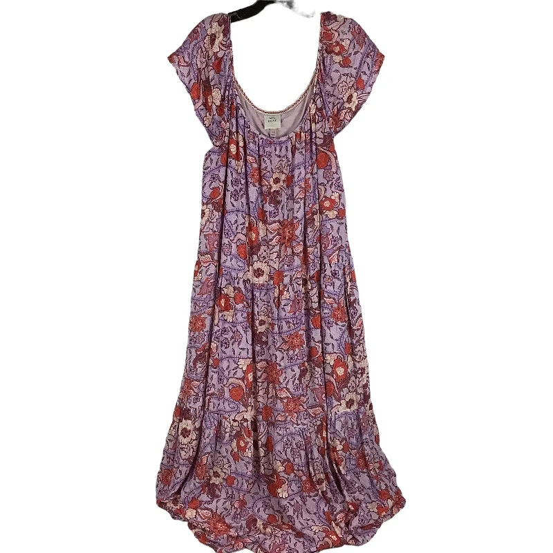 Purple Dress Casual Maxi Knox Rose, Size Xl Vintage Maxi Skirt